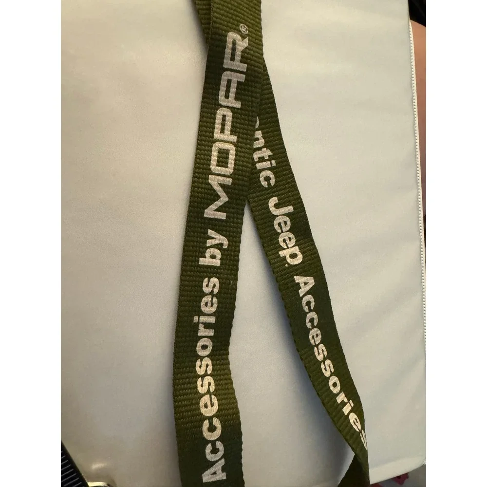 Authentic Jeep Accessories by MOPAR Olive Green Lanyard Key Chain‎